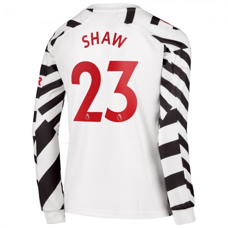 Fußballtrikots Manchester United Luke Shaw 23 2020-2021 Langarm Ausweichtrikot kaufen